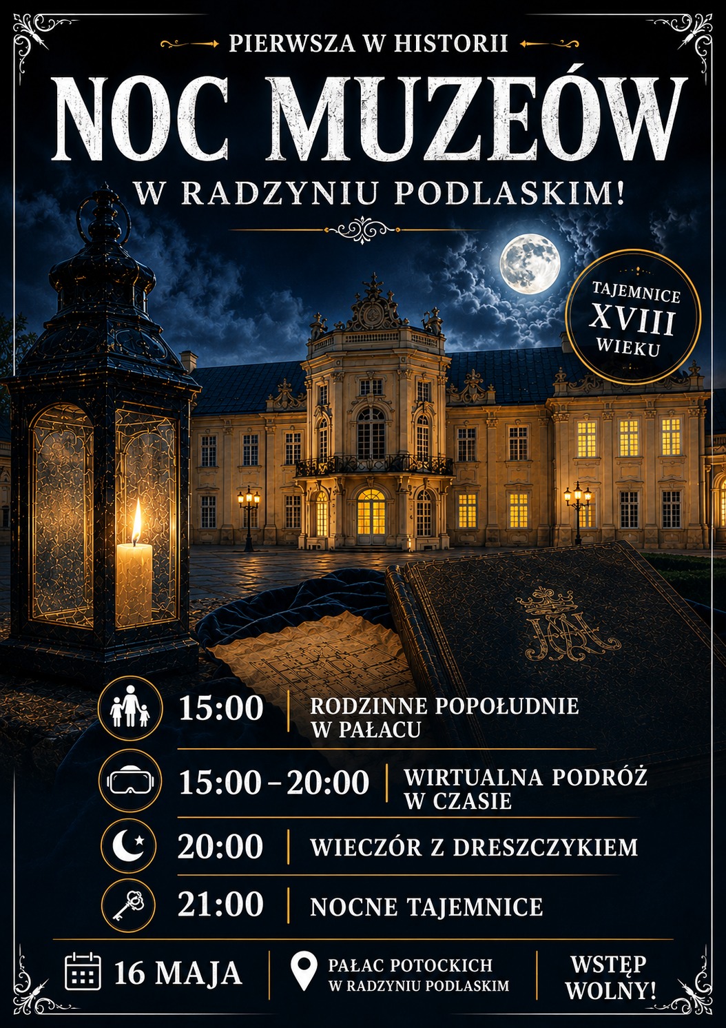 16 maja Noc Muzeów w Pałacu Potockich!