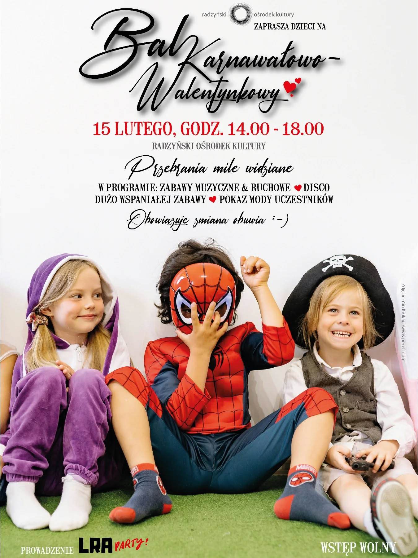 Bal karnawałowo walentynkowy