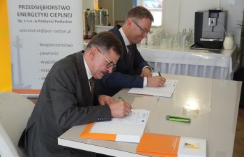 Podpisanie umowy w Przedsiębiorstwie Energetyki Cieplnej