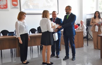 Uroczystości wręczenia nagród za wyniki w nauce. Fot. Anna Małoszewska