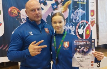 Marysia Piekutowska - brązowy medal w walkach juniorek młodszych do 44 kg. Fot.: RSCT.