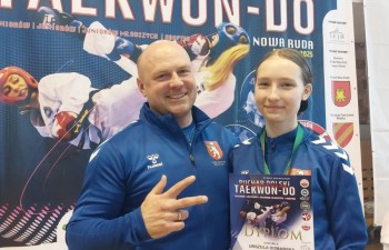 Ula Domańska - brązowy medal w walkach juniorek młodszych do 48 kg. Fot.: RSCT.