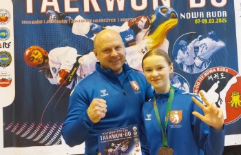 Marysia Piekutowska - brązowy medal w technikach specjalnych juniorek młodszych. Fot.: RSCT.